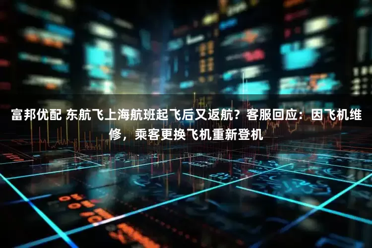 富邦优配 东航飞上海航班起飞后又返航？客服回应：因飞机维修，乘客更换飞机重新登机