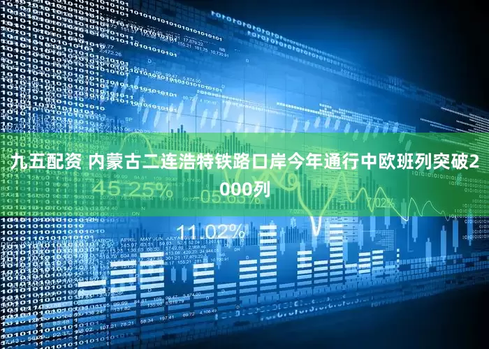 九五配资 内蒙古二连浩特铁路口岸今年通行中欧班列突破2000列